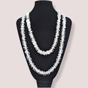 V. Long Stick Coral Necklace